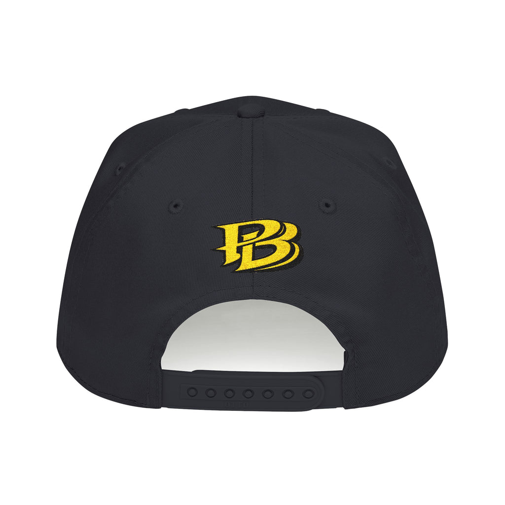 PB Crown Crest Premium Embroidered Hat – Black & Gold Luxury Edition