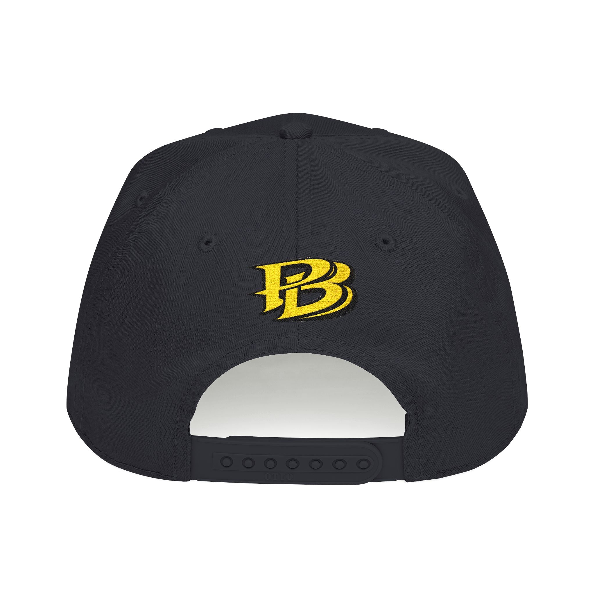 PB Crown Crest Premium Embroidered Hat – Black & Gold Luxury Edition