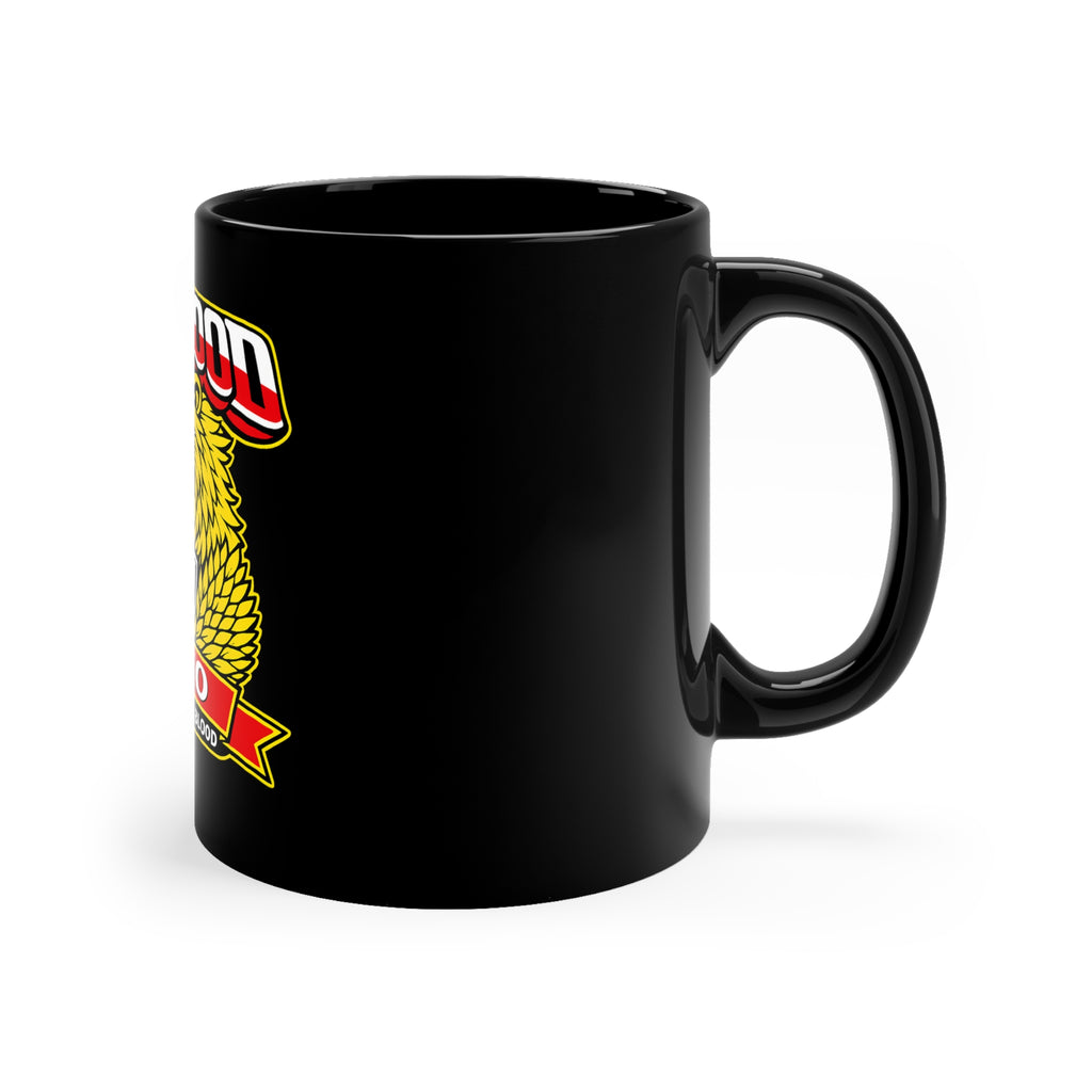 Pureblood Non-GMO Coffee Mug – Bold Lion Emblem, "My Body • My Choice • My Blood"