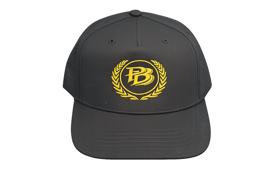 PB Laurel Emblem – Embroidered Black Hat