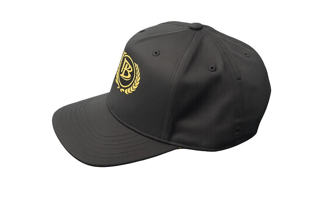 PB Laurel Emblem – Embroidered Black Hat