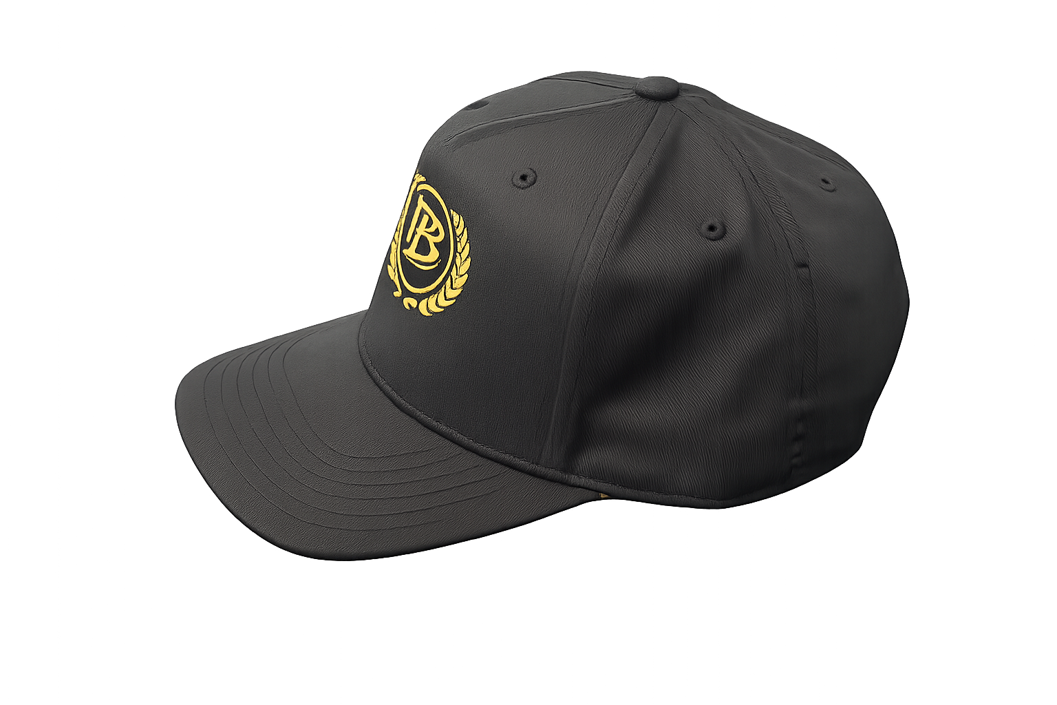 PB Laurel Emblem – Embroidered Black Hat