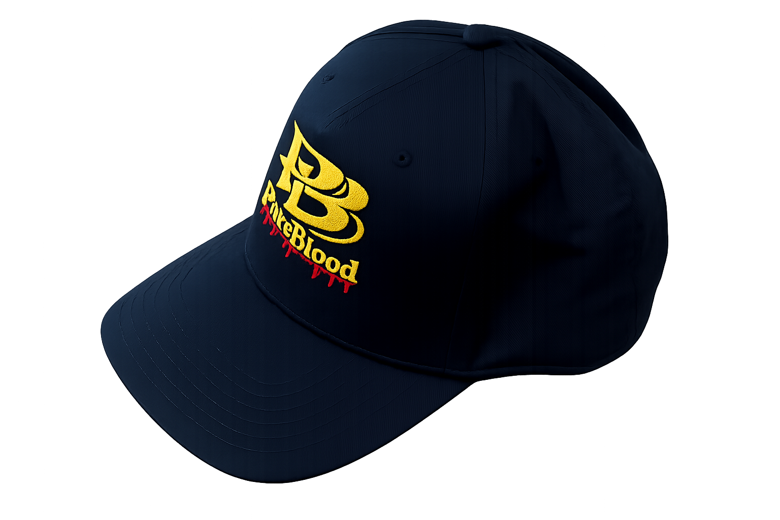 PureBlood Drip – Embroidered Gold on Black Hat