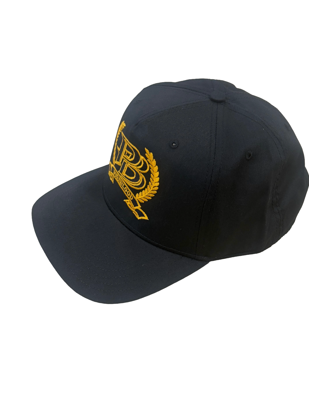 PureBlood Laurel Crest Premium Embroidered Hat – Black & Gold Edition