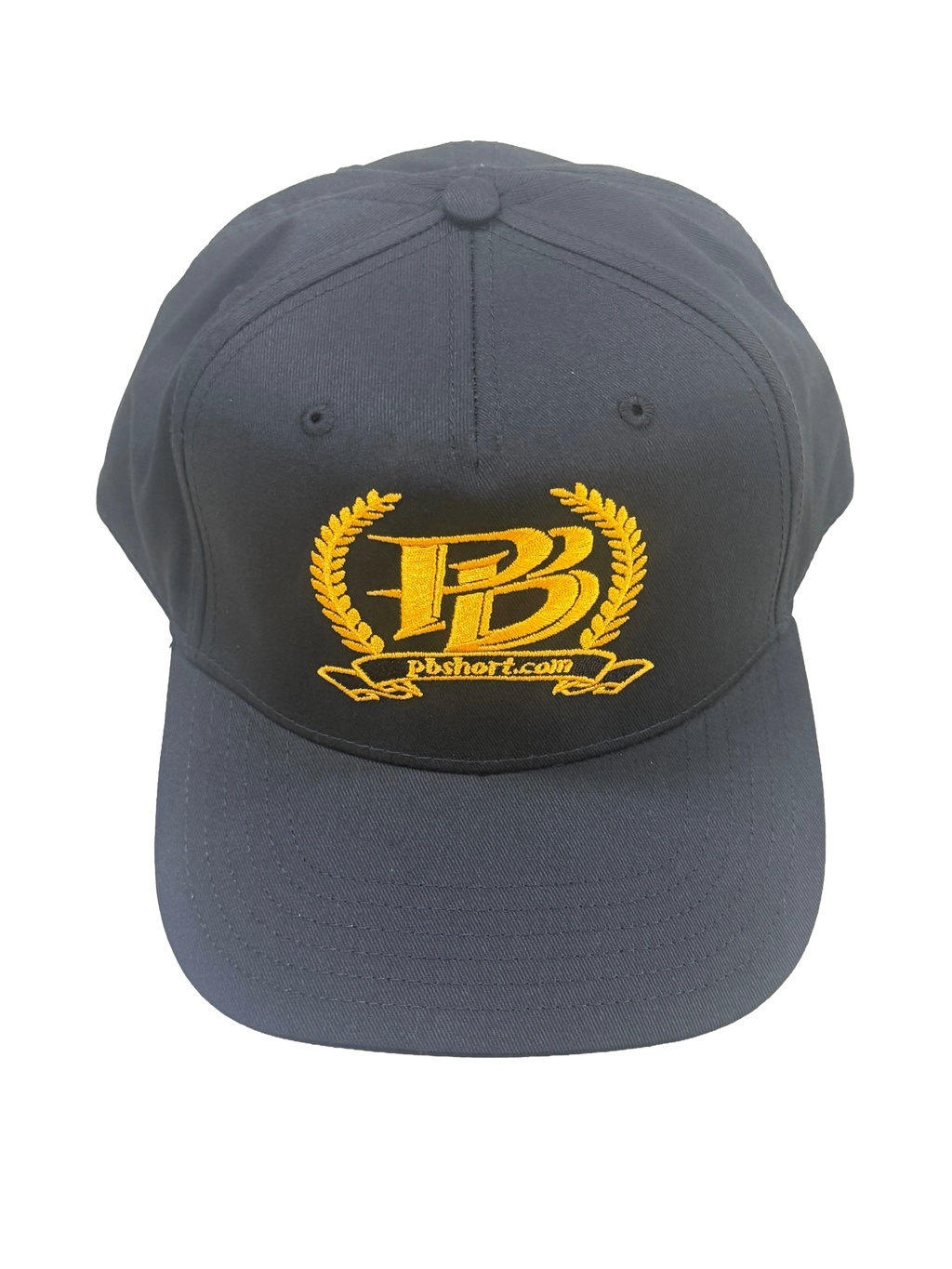 pbshort.com Laurel Crest Premium Embroidered Hat – Black & Gold Edition