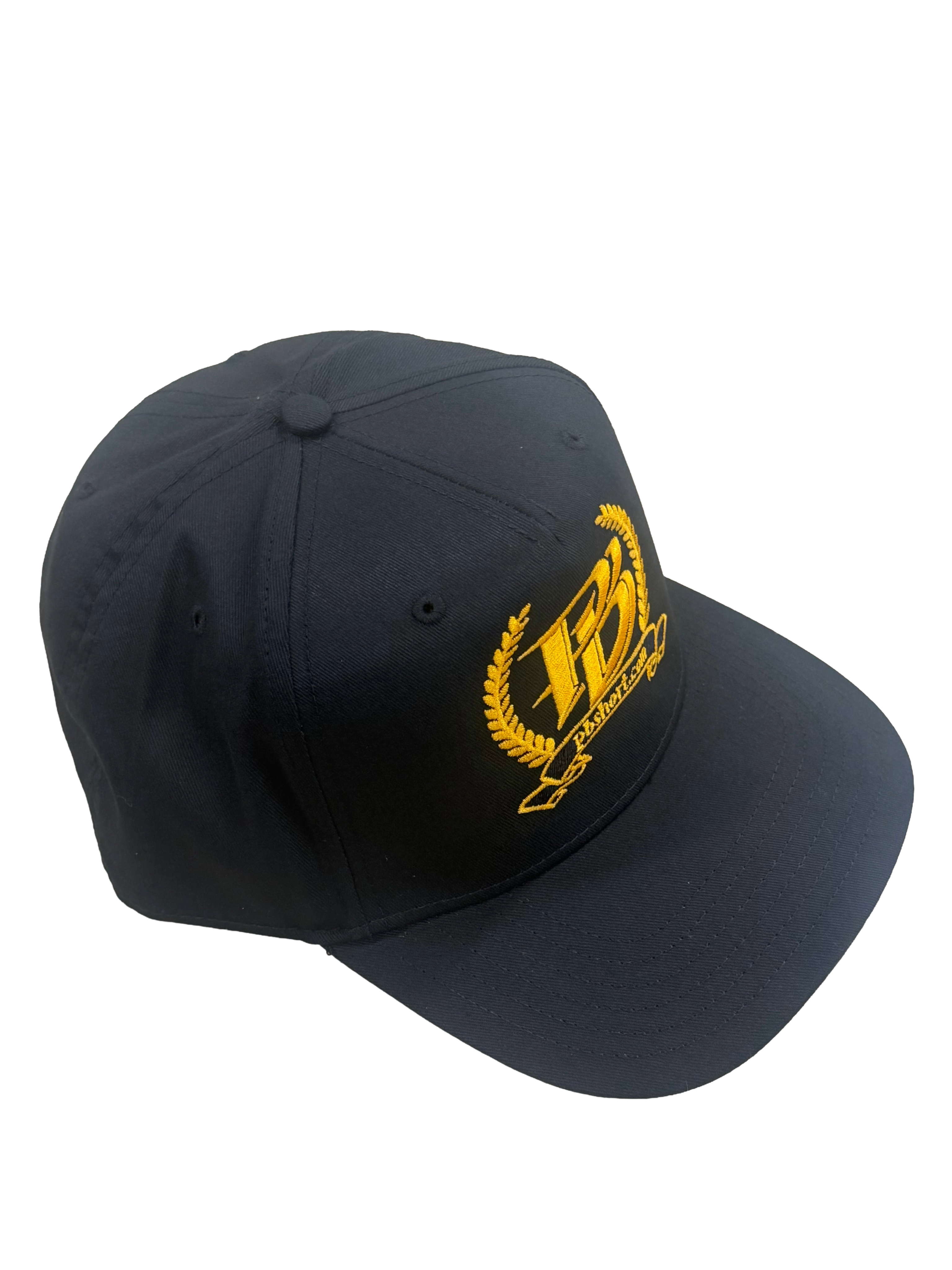 pbshort.com Laurel Crest Premium Embroidered Hat – Black & Gold Edition