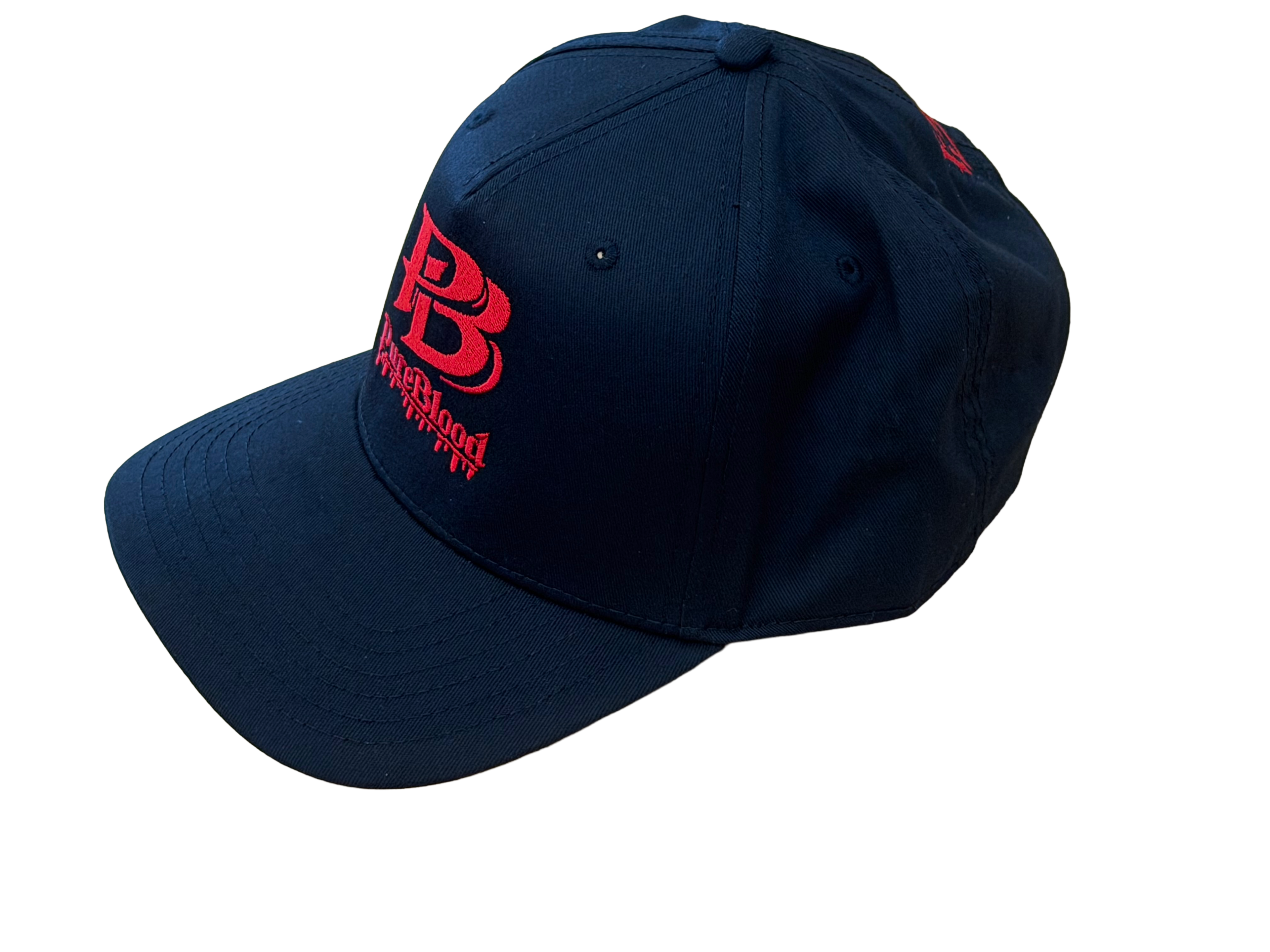 PureBlood Drip – Embroidered Red on Black Hat