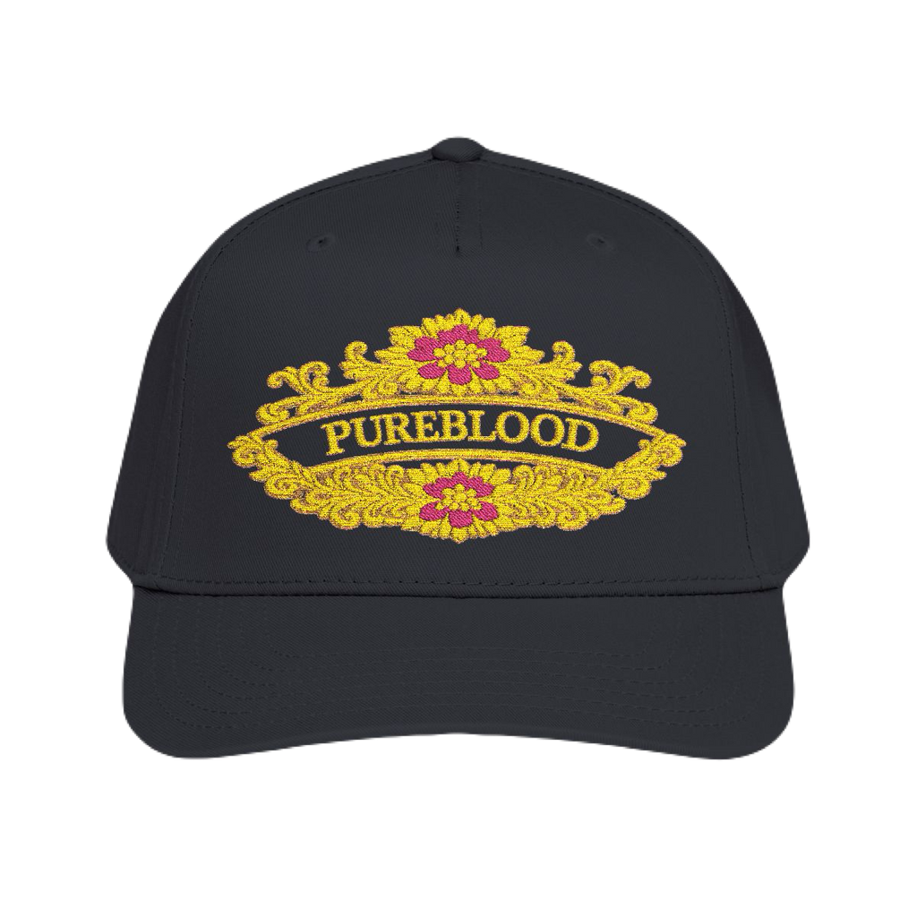 PureBlood Floral Crest Premium Embroidered Hat