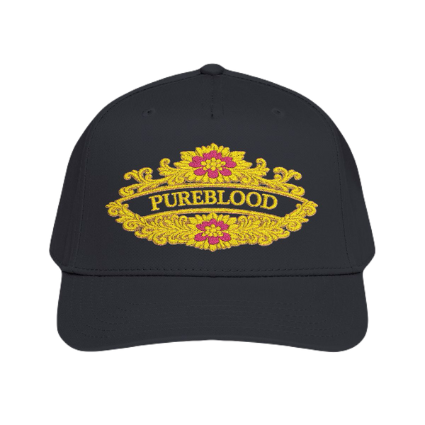 PureBlood Floral Crest Premium Embroidered Hat