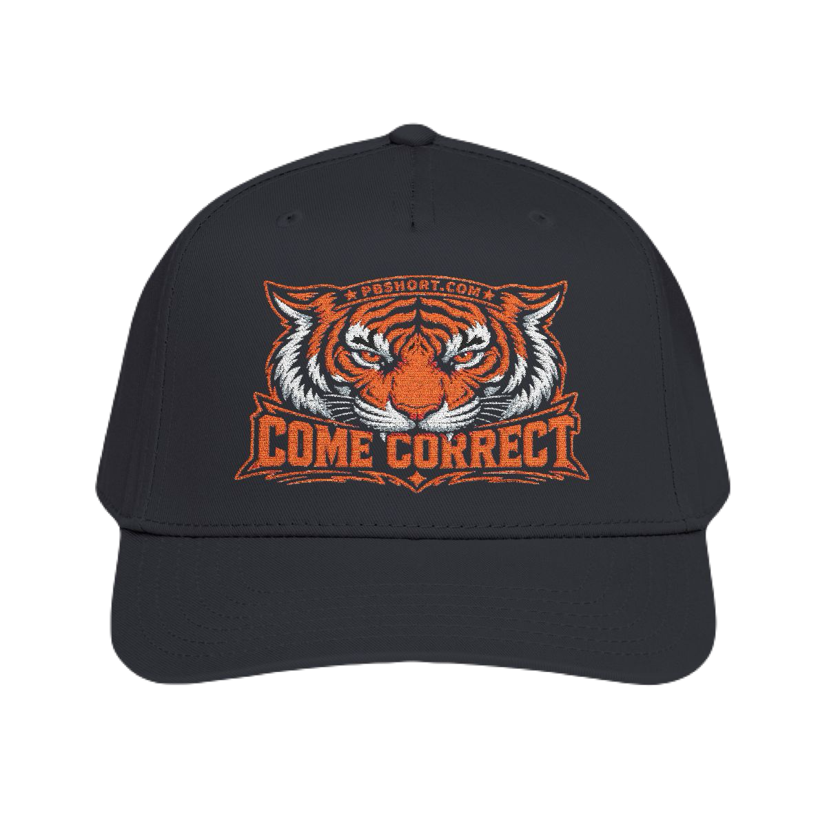 Come Correct™ Tiger Premium Embroidered Hat | PB Short Collection