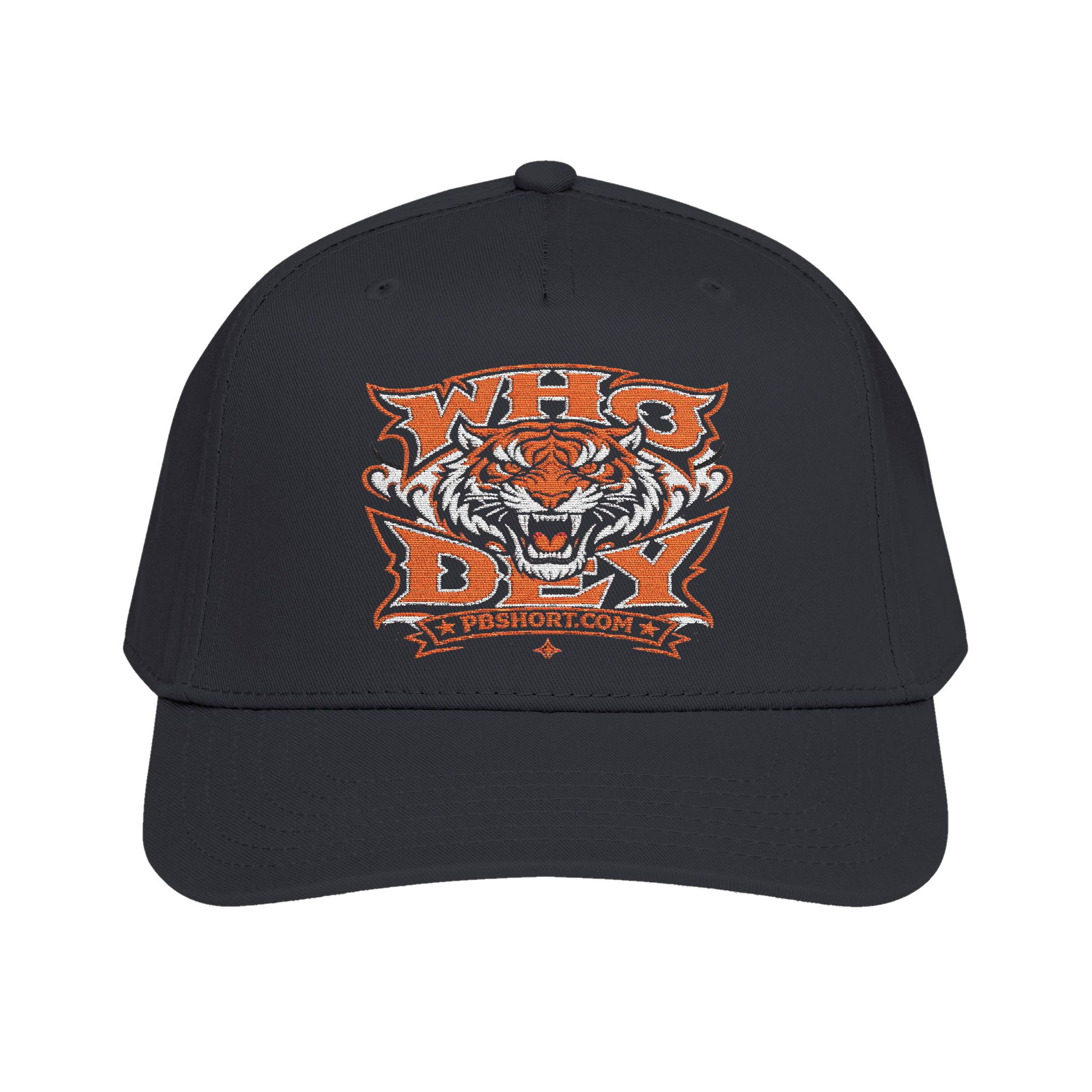 WHO DEY™ Premium Embroidered Bengals Fan Hat | PB Short Collection