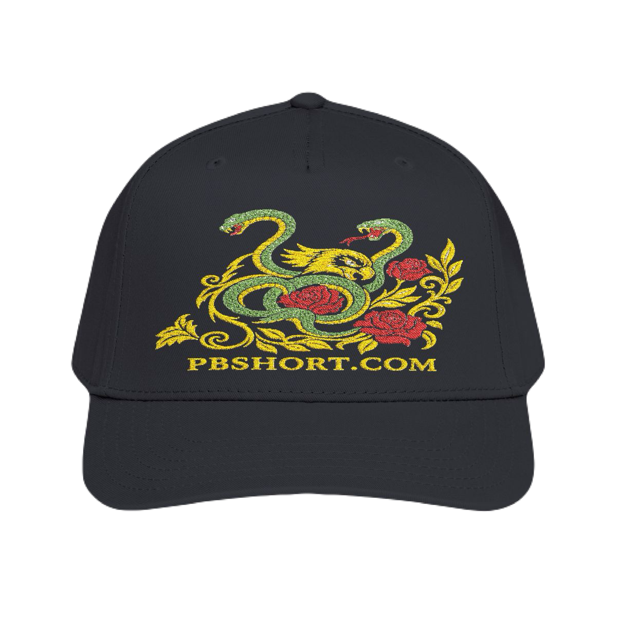 Eagle, Serpent & Roses | Premium Embroidered Hat – The PB Series