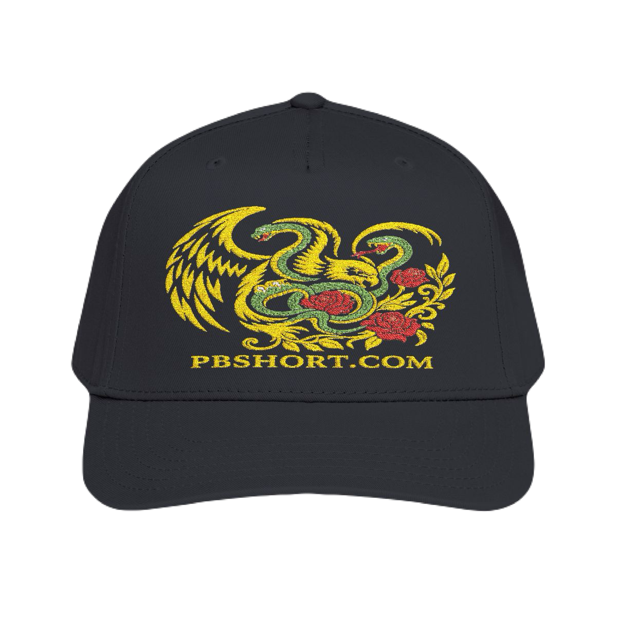 Eagle, Serpent & Roses | Premium Embroidered Hat – The PB Series