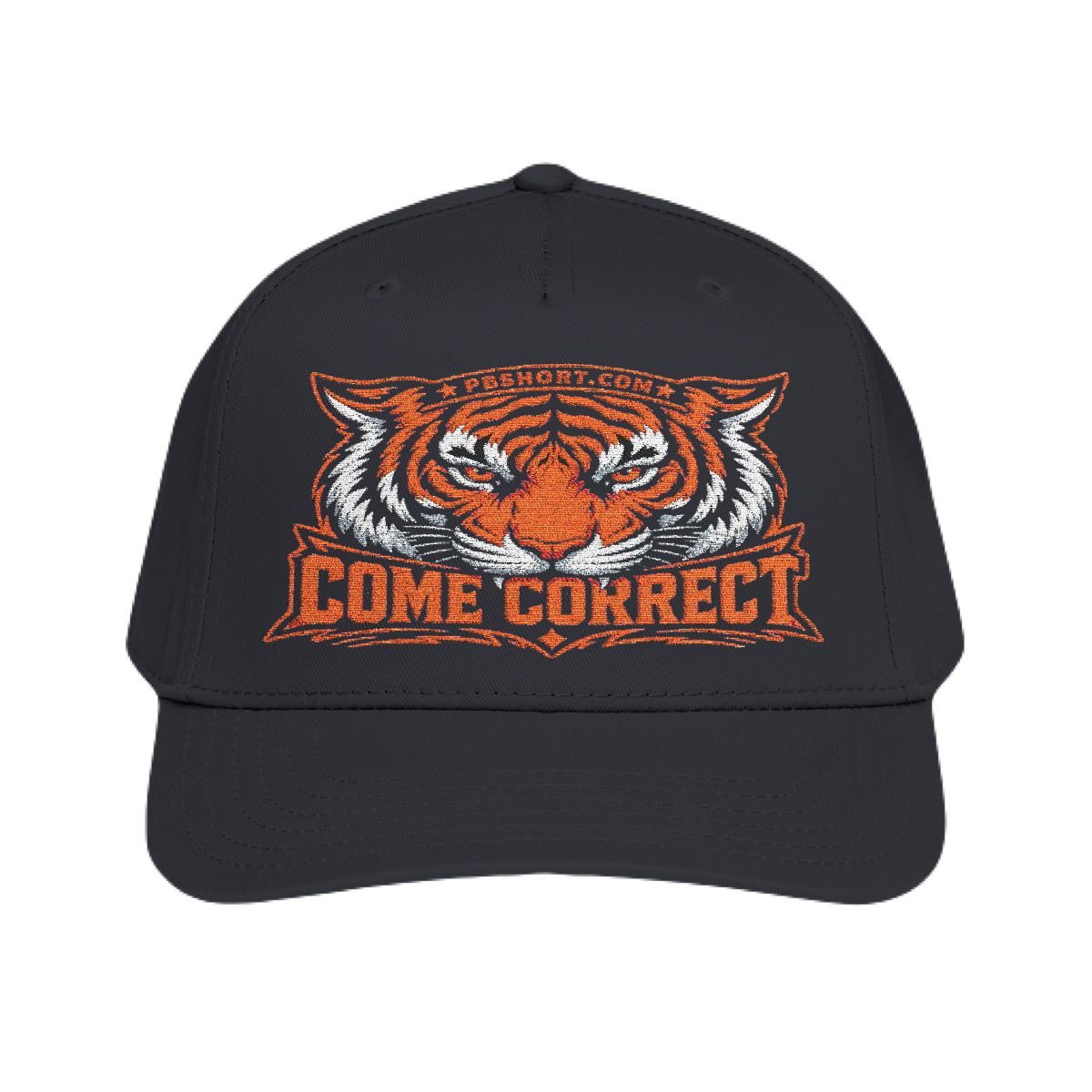 Come Correct™ Tiger Premium Embroidered Hat | PB Short Collection