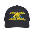 Just Pour The Coffee And Back Away Slowly Premium Embroidered Hat | PBSHORT.COM