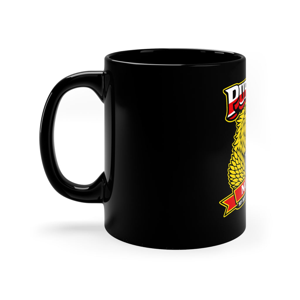 Pureblood Non-GMO Coffee Mug – Bold Lion Emblem, "My Body • My Choice • My Blood"