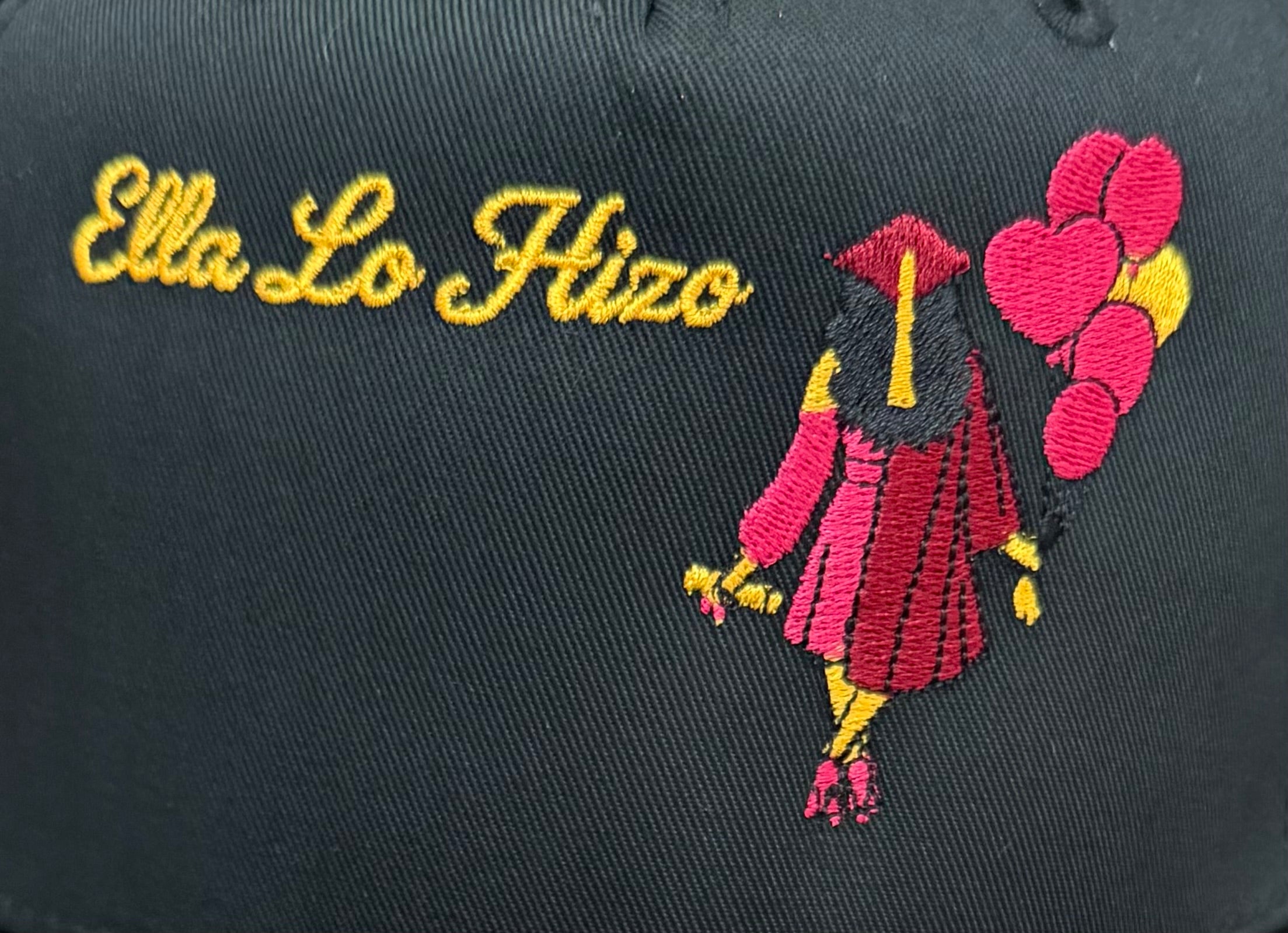 Ella Lo Hizo™ Premium Embroidered Graduation Hat | PB Short Collection