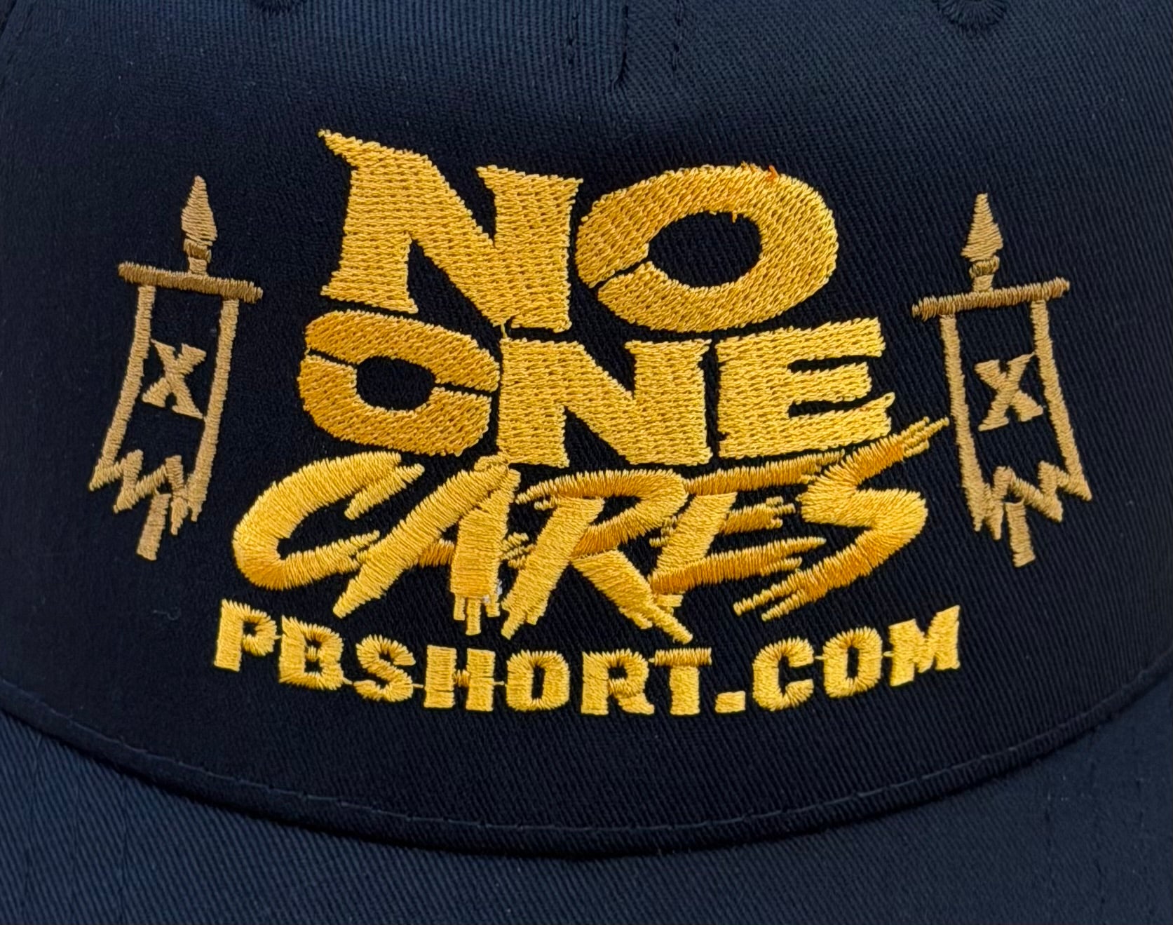 No One Cares™ Premium Embroidered Hat | PB Short Collection